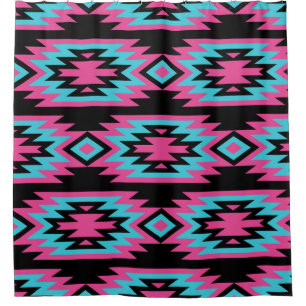 Ethnic American Indian: Aztec Motifs. Shower Curtain