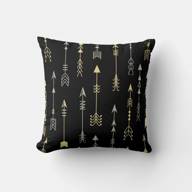 Ethnic Arrow: Seamless Pattern Design Cushion (Front)