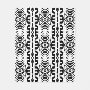 Ethnic Aztec, Vintage Striped Pattern. Fleece Blanket