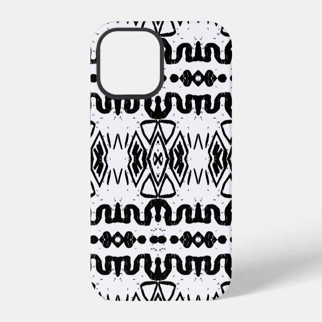Ethnic Aztec, Vintage Striped Pattern. iPhone Case (Back)