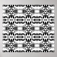 Ethnic Aztec, Vintage Striped Pattern.