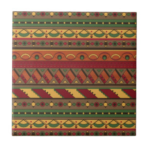 Ethnic background ceramic tile