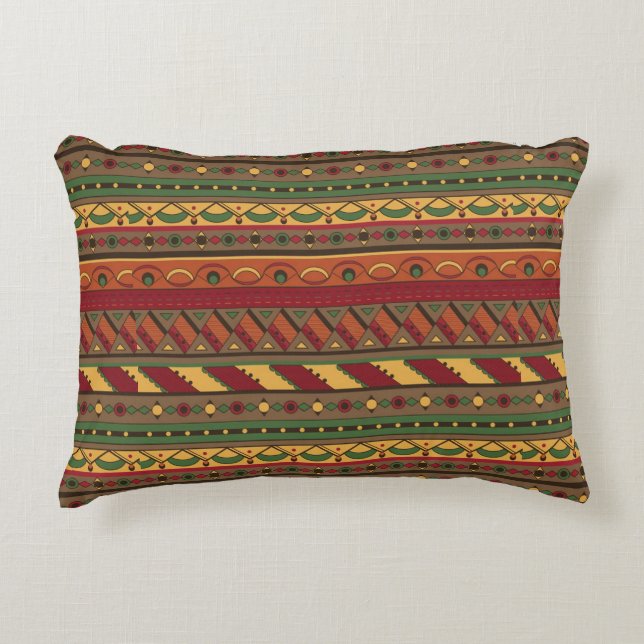 Ethnic background decorative cushion (Front)
