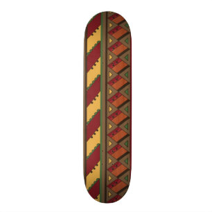Ethnic background skateboard
