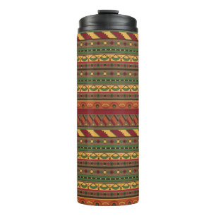 Ethnic background thermal tumbler