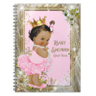 Ethnic Ballerina Princess Baby Shower Guest Book