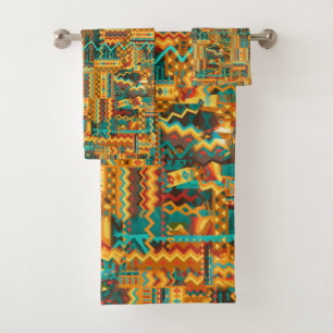 Ethnic Bathroom Towel Set