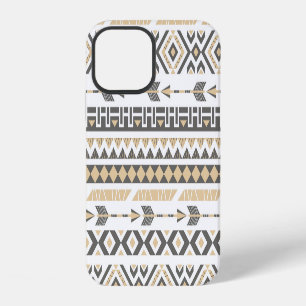 Ethnic Beige Seamless: Vintage Pattern iPhone 12 Case