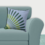 Ethnic Blue and Green Quarter Star Flower Cushion<br><div class="desc">The ethnic blue and green quarter star flower throw pillow is part of the - Blue And Green Wall And Home Decor - collection. The surface pattern allows colour customisation. Follow the - Edit with Design Tool - link to select a fill colour and the shapes coloration to create a...</div>