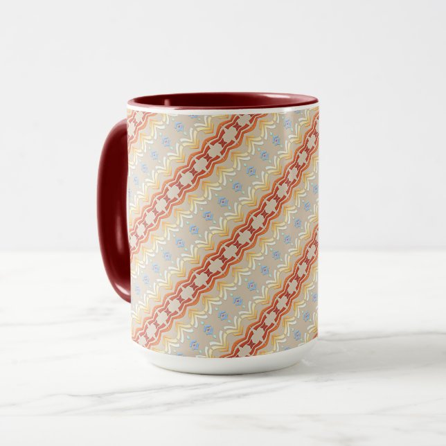 Ethnic bohemian style pattern. mug (Front Left)
