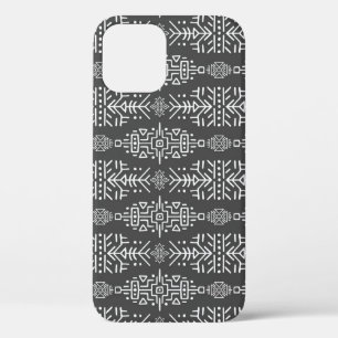 Ethnic Boho Chic: Seamless Tribal Design iPhone 12 Case