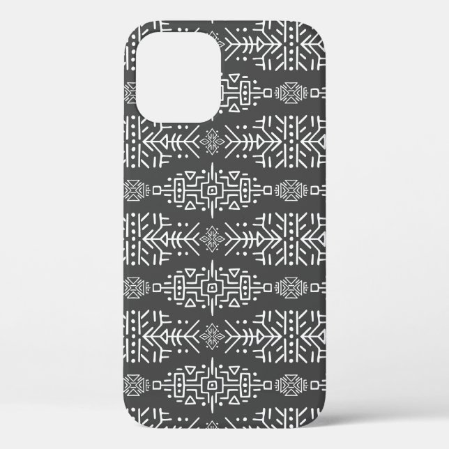Ethnic Boho Chic: Seamless Tribal Design Case-Mate iPhone Case (Back)