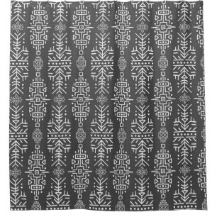 Ethnic Boho Chic: Seamless Tribal Design Shower Curtain