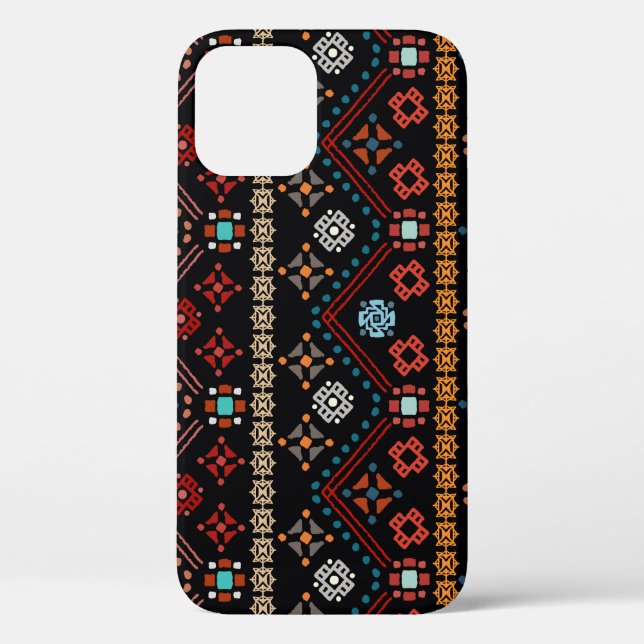 Ethnic Boho: Colourful Tribal Seamless. Case-Mate iPhone Case (Back)