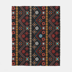 Ethnic Boho: Colourful Tribal Seamless. Fleece Blanket