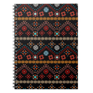 Ethnic Boho: Colourful Tribal Seamless. Notebook