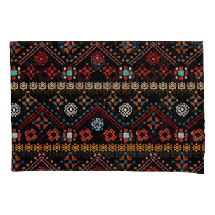 Ethnic Boho: Colourful Tribal Seamless. Pillowcase