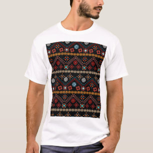 Ethnic Boho: Colourful Tribal Seamless. T-Shirt