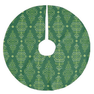 Ethnic Boho: Creative Tribal Seamless. Brushed Polyester Tree Skirt