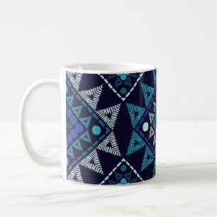 Ethnic Boho Embroidery Seamless Pattern Coffee Mug