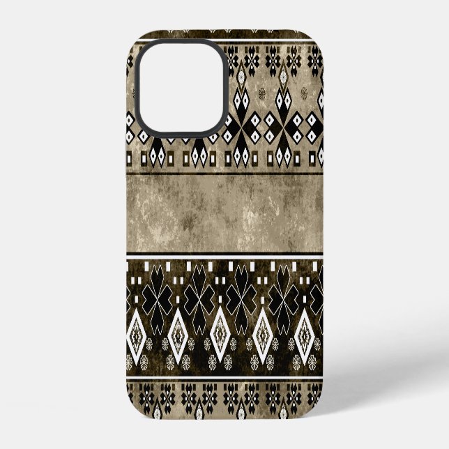 Ethnic Boho Grunge: Colourful Pattern iPhone Case (Back)