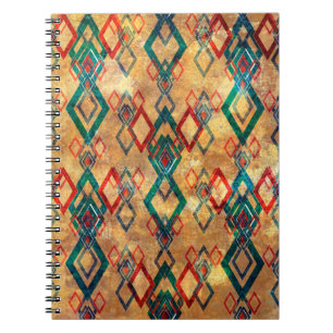 Ethnic boho grunge old pattern. Tribal art print. Notebook
