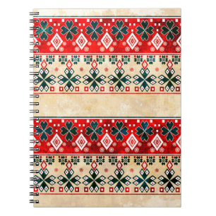 Ethnic boho grunge old pattern. Tribal art print. Notebook