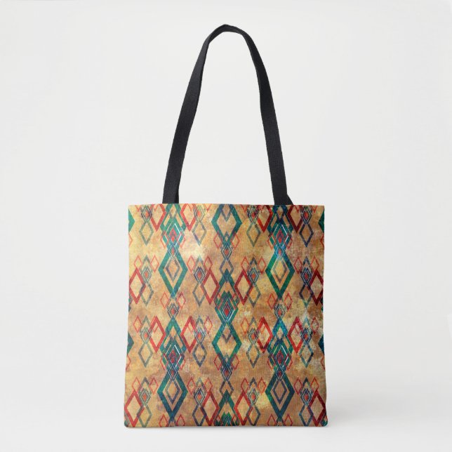 Ethnic boho grunge old pattern. Tribal art print.  Tote Bag (Front)