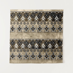Ethnic boho grunge pattern. Tribal old art print. Tapestry
