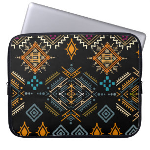 Ethnic Boho Ornament Seamless Pattern Laptop Sleeve