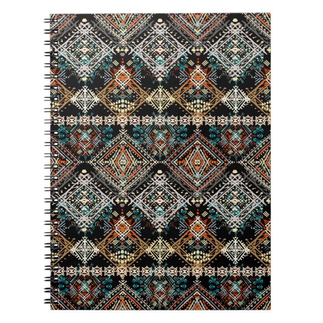 Ethnic boho seamless pattern. Ethno ornament. Trib Notebook (Front)