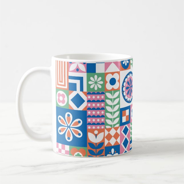 Ethnic boho seamless pattern. Tribal art print. Ab Coffee Mug (Left)