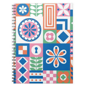 Ethnic boho seamless pattern. Tribal art print. Ab Notebook