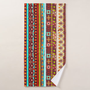 Ethnic boho seamless pattern. Tribal art print. Ba Bath Towel