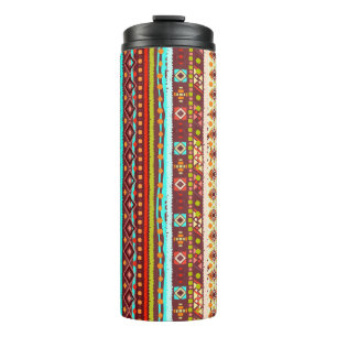 Ethnic boho seamless pattern. Tribal art print. Ba Thermal Tumbler