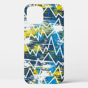 Ethnic boho seamless pattern. Zigzag pattern. Scri iPhone 12 Case