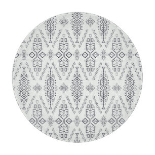 Ethnic Boho: Trendy Hand-Drawn Seamless. Cutting Board