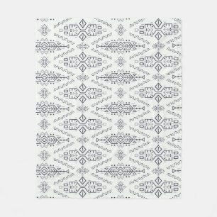 Ethnic Boho: Trendy Hand-Drawn Seamless. Fleece Blanket