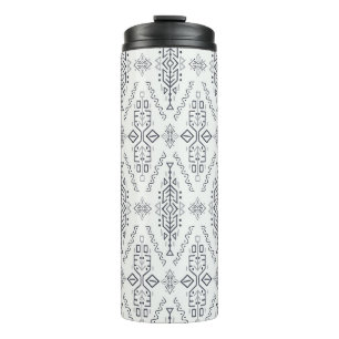 Ethnic Boho: Trendy Hand-Drawn Seamless. Thermal Tumbler
