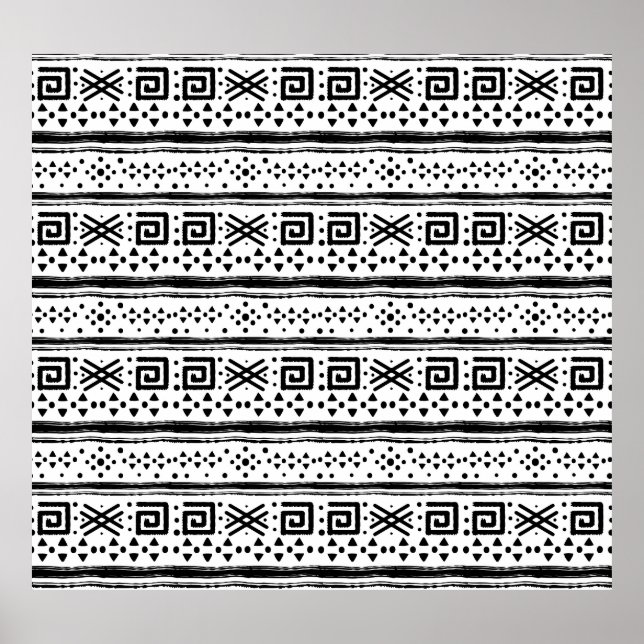 Ethnic Boho Tribal Art Print (Front)