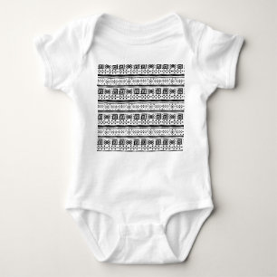 Ethnic Boho Tribal Art Print Baby Bodysuit