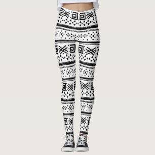 Ethnic Boho Tribal Art Print Leggings