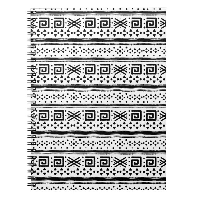 Ethnic Boho Tribal Art Print Notebook (Front)