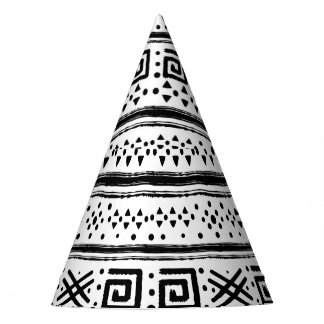 Ethnic Boho Tribal Art Print Party Hat