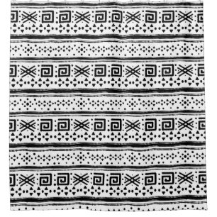 Ethnic Boho Tribal Art Print Shower Curtain