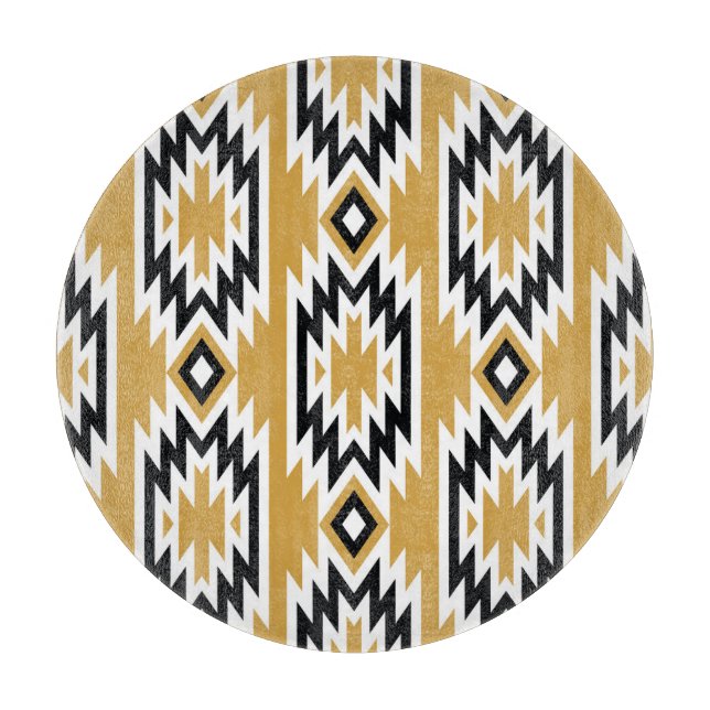 Ethnic boho: vintage geometric pattern. cutting board (Front)
