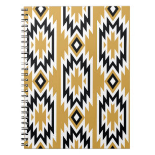 Ethnic boho: vintage geometric pattern. notebook