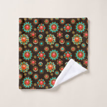 Ethnic Brooches Seamless Pattern