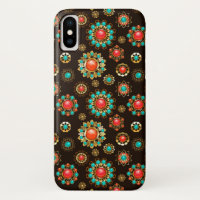 Ethnic Brooches Seamless Pattern
