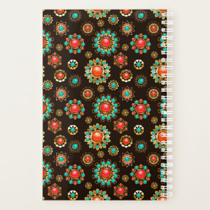 Ethnic Brooches Seamless Pattern Planner